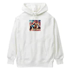 runbitの乾杯している馬たち Heavyweight Hoodie