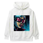 kangekiのサイバーパンクガールNo.42 Heavyweight Hoodie