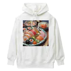 happiness_shopの美しい寿司の絵画 Heavyweight Hoodie