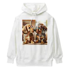 keikei5のかわいい双子のダックス！ Heavyweight Hoodie