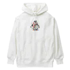 hakumenhonの春を迎えるペンギン Heavyweight Hoodie