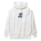 IloveCatのサメのフードを被った子猫 Heavyweight Hoodie