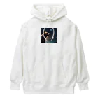 ビビッドストアの星を眺めるかわいい熊 Heavyweight Hoodie