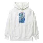 【抽象画】melty moon【フルイドアート】の凍傷 Heavyweight Hoodie