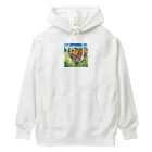 dora-6の草原を歩いている虎 Heavyweight Hoodie