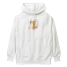 ニャン丸の火の世界に生まれたドラゴン Heavyweight Hoodie