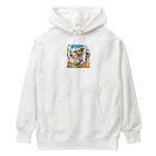 Yuya-Naganoの仲良くかけっこしてるワンちゃん達 Heavyweight Hoodie