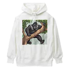 namuhatimanの木を登っているゴリラ Heavyweight Hoodie