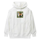 柴犬大好きマンのかわいい柴犬　赤毛 Heavyweight Hoodie