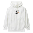 鼻ぺちゃ犬と和猫のデッサンパグ T Heavyweight Hoodie