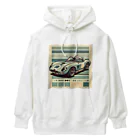 todatodatodaのレトロなスポーツカー Heavyweight Hoodie