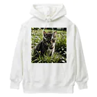 安達聖也の草むらの猫 Heavyweight Hoodie