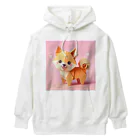 おりがみデザインのしばけん（春） Heavyweight Hoodie