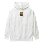 動物のおもしろ可愛いグッズのイッヌ Heavyweight Hoodie