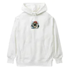 鼻ぺちゃ犬と和猫の筋トレ パグ Heavyweight Hoodie