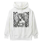 かるるんショップの妖精の花嫁シリーズ　モノトーン　バストアップ Heavyweight Hoodie