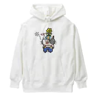 ひよこ男爵とまだむにゃんのはるだにゃん Heavyweight Hoodie