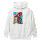 AQUAMETAVERSEのツバの広い帽子と春の花　ラフルール　1859 Heavyweight Hoodie