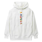 kimchinのカラフルな船の信号旗 Heavyweight Hoodie