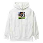 NekoAshiNoBathtubのアメリカンフットボールネコ Heavyweight Hoodie