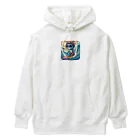 ふぇにゃんくすの猫サーファーたま Heavyweight Hoodie