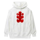 お絵かき屋さんの大入りマーク（赤文字） Heavyweight Hoodie