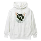 segasworksのねこさんのお顔（白黒ねこ） Heavyweight Hoodie