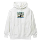 hinasoyuの踊るツノメドリ Heavyweight Hoodie