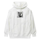 cotaro_worksのドラゴン　鉛筆画23 Heavyweight Hoodie