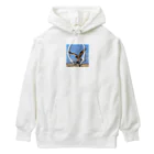 ganeshaの群れの中で他の人と協力しているタカ Heavyweight Hoodie