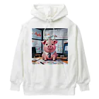 MTHの会社の財務状況を分析するミニブタ Heavyweight Hoodie