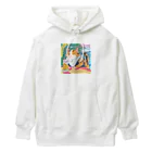 tanather shopのビールを飲んで幸せそうなネコさん Heavyweight Hoodie