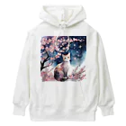 星降る夜にのsakura cat1 Heavyweight Hoodie