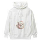 RKENの夢の中で冒険中のかわいらしい猫ちゃん。 Heavyweight Hoodie