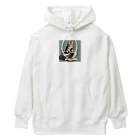 三毛猫shopの本を読む猫 Heavyweight Hoodie