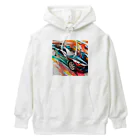 the blue seasonの速さの彩り: 動きを捉えたアート Heavyweight Hoodie