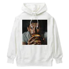 AQUAMETAVERSEのハンバーガーと男　エンジェル717 2065 Heavyweight Hoodie