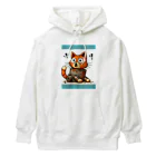 くつろぎ堂☆ネコにゃん☆イヌわんのサビ猫☆びっくりニャン！！！ Heavyweight Hoodie