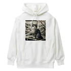 猫XショップX猫の白夜の猫クン Heavyweight Hoodie