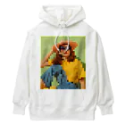 Unique Existenceのart woman mosaic Heavyweight Hoodie