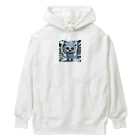 AI妖怪大図鑑の霜妖怪　ヒエペー太 Heavyweight Hoodie