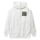 piasのオリジナルグッズアイテム通販のカラフルな家並み Heavyweight Hoodie