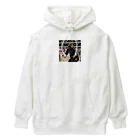 7716のビーチバレーしてるゴリラ Heavyweight Hoodie