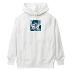 730naoの夜の海に突如現れる人魚！ Heavyweight Hoodie