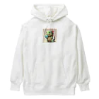 ganeshaのおもちゃの球体を持つかわいいカメ Heavyweight Hoodie