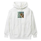 ronstr_のちらりキャット Heavyweight Hoodie