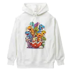 AQUAMETAVERSEの卵から恐竜　なでしこ1478 Heavyweight Hoodie