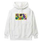 PAW WOW MEOWの80年代風ステッカー☆彡 Heavyweight Hoodie