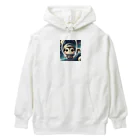 T_yama0429のモモンガ宇宙遊泳中 Heavyweight Hoodie