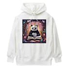 pandownloadの魔法の本を読むパンダ Heavyweight Hoodie